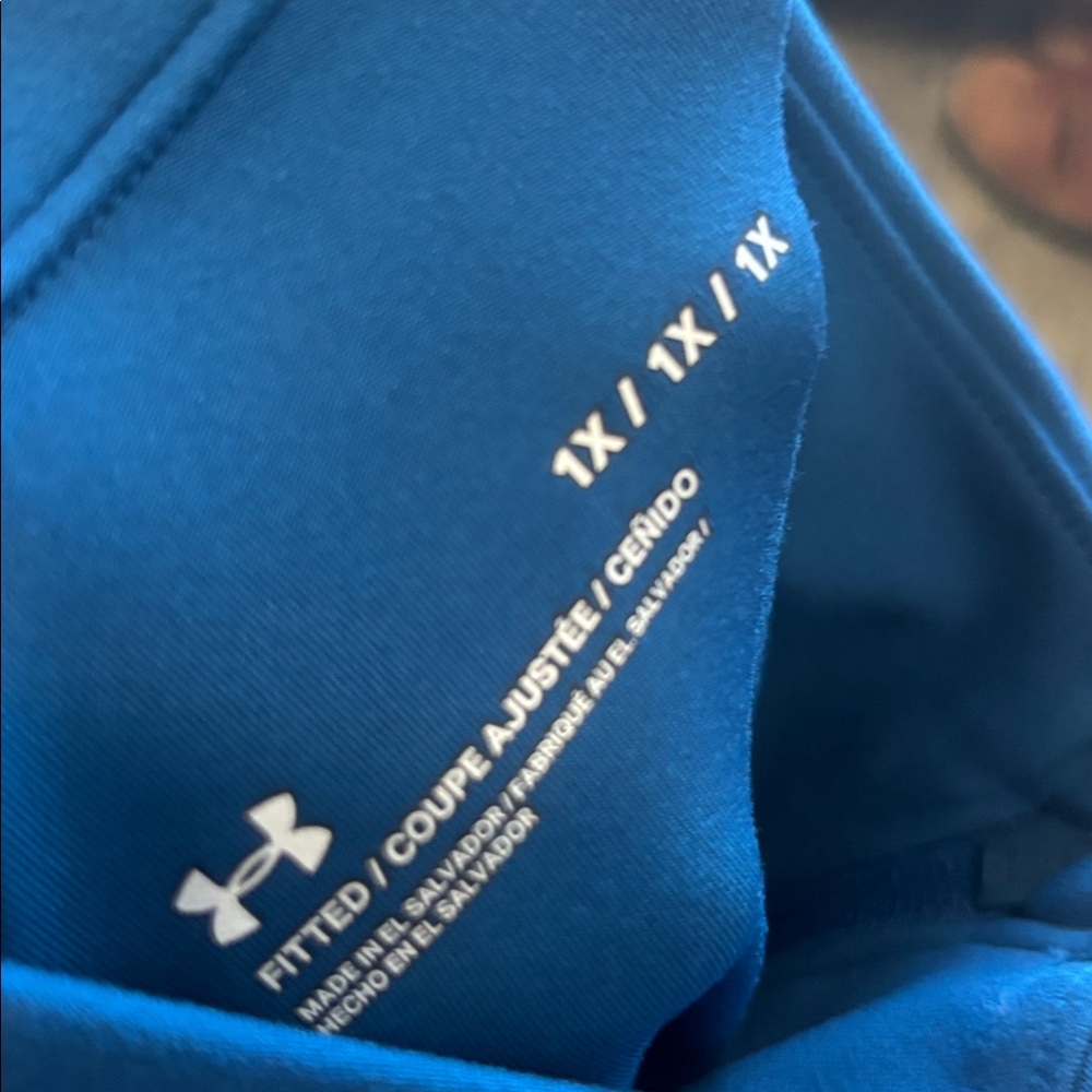 Under Armour UA Full Zip Motion Jacket Size 1X Blue Pockets - Picture 3 of 3